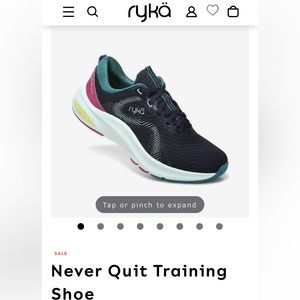 Ryka Never Quit Training Shoe, 8M, Navy, New in Box